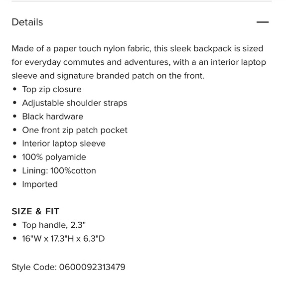 Ted Baker Crayve Paper Touch nylon backpack - Picture 10 of 12